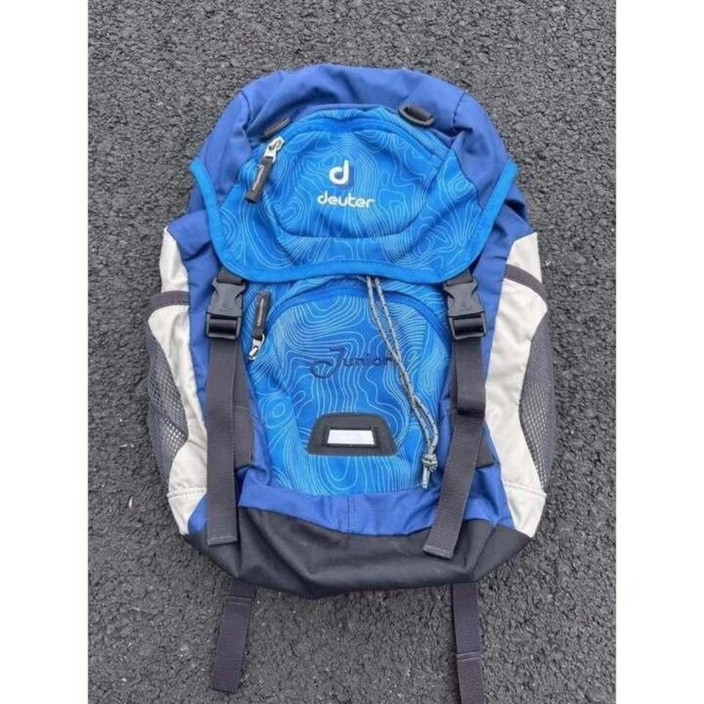Kids Deuter hiking travel backpack blue